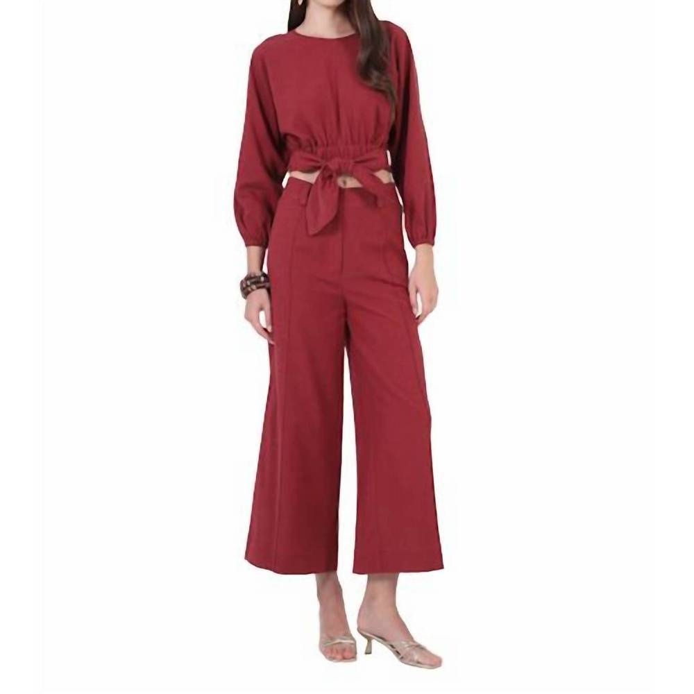 NEW AYLAYA brussels pant in fig